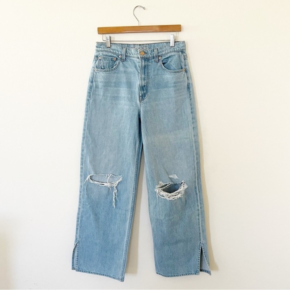 MOTHER Snacks The Fun Dip Puddle Slice in Lots of Nibbles Jean - Picture 6 of 13